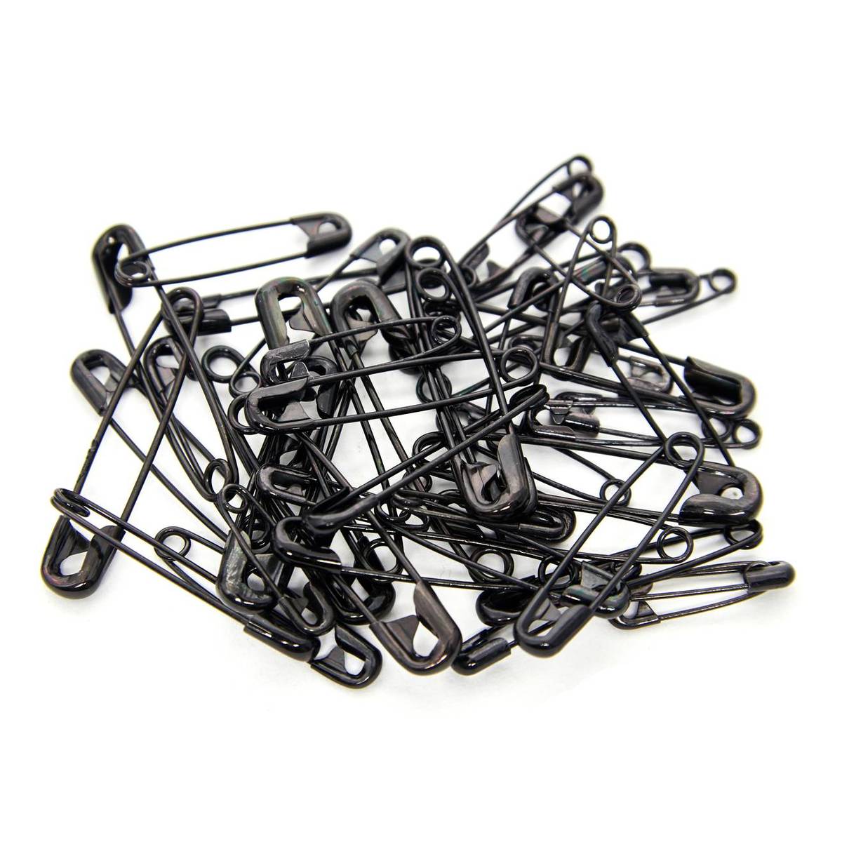 Hemline Gold Black Safety Pins 50 Pack
