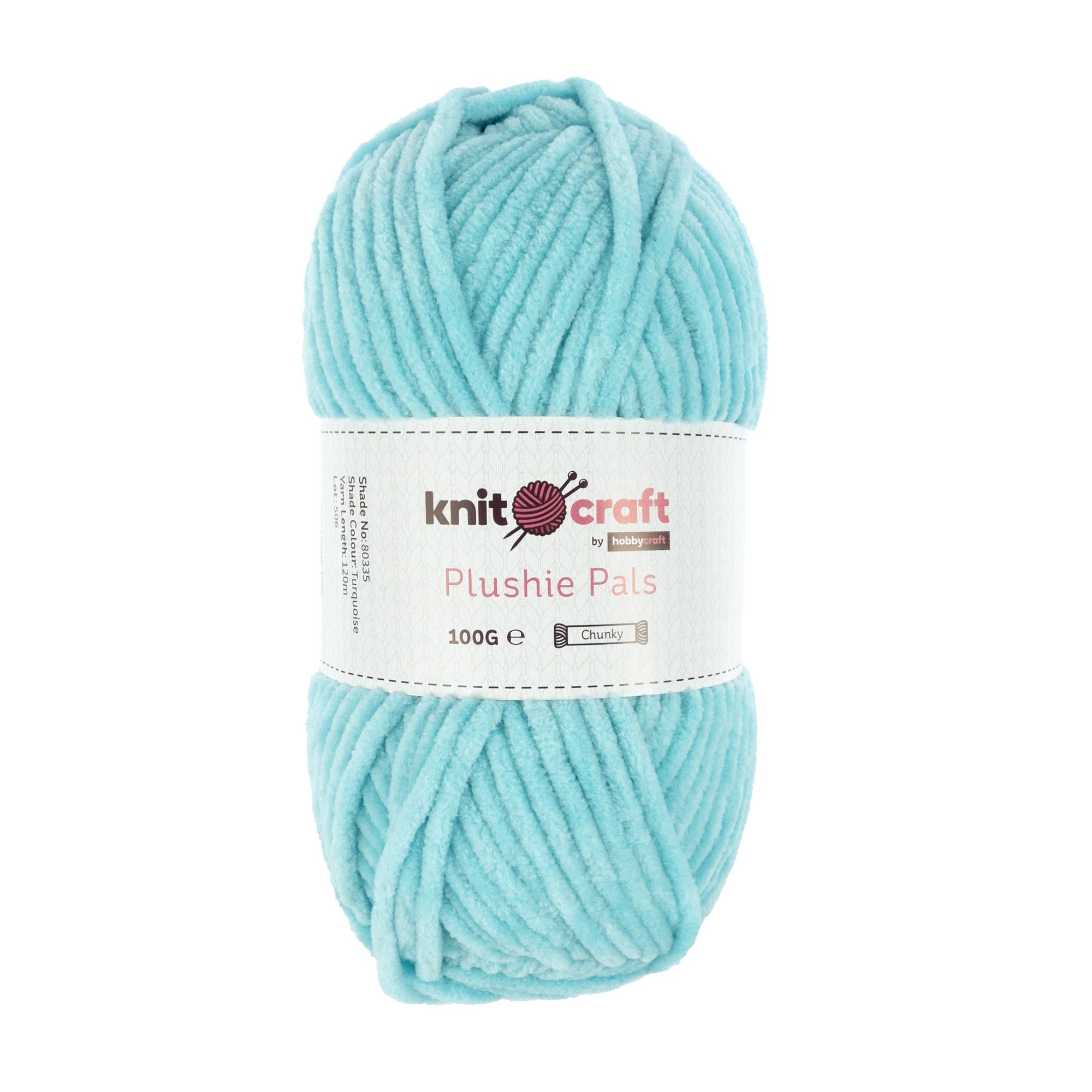 Knitcraft Turquoise Plushie Pals Yarn 100g