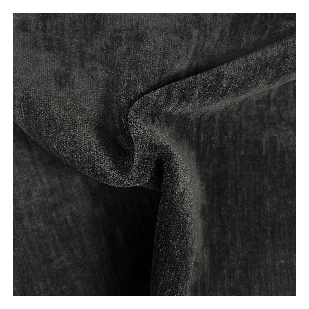 Black Two Side Brushed Fabric by the Metre