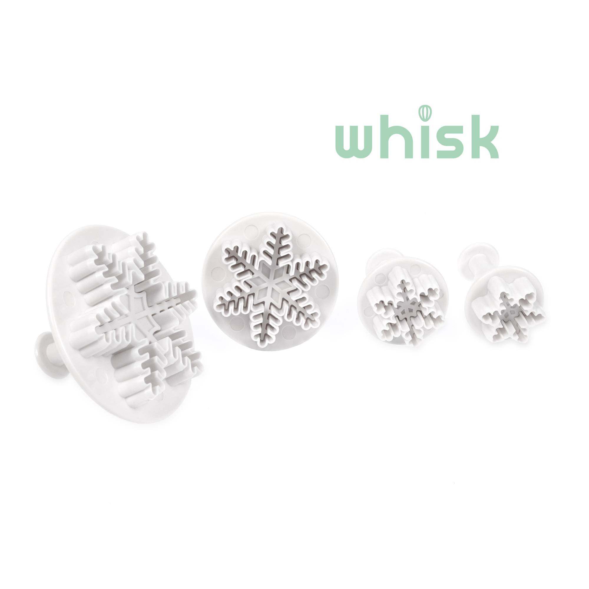 Whisk Snowflake Plunge Cutters 4 Pack