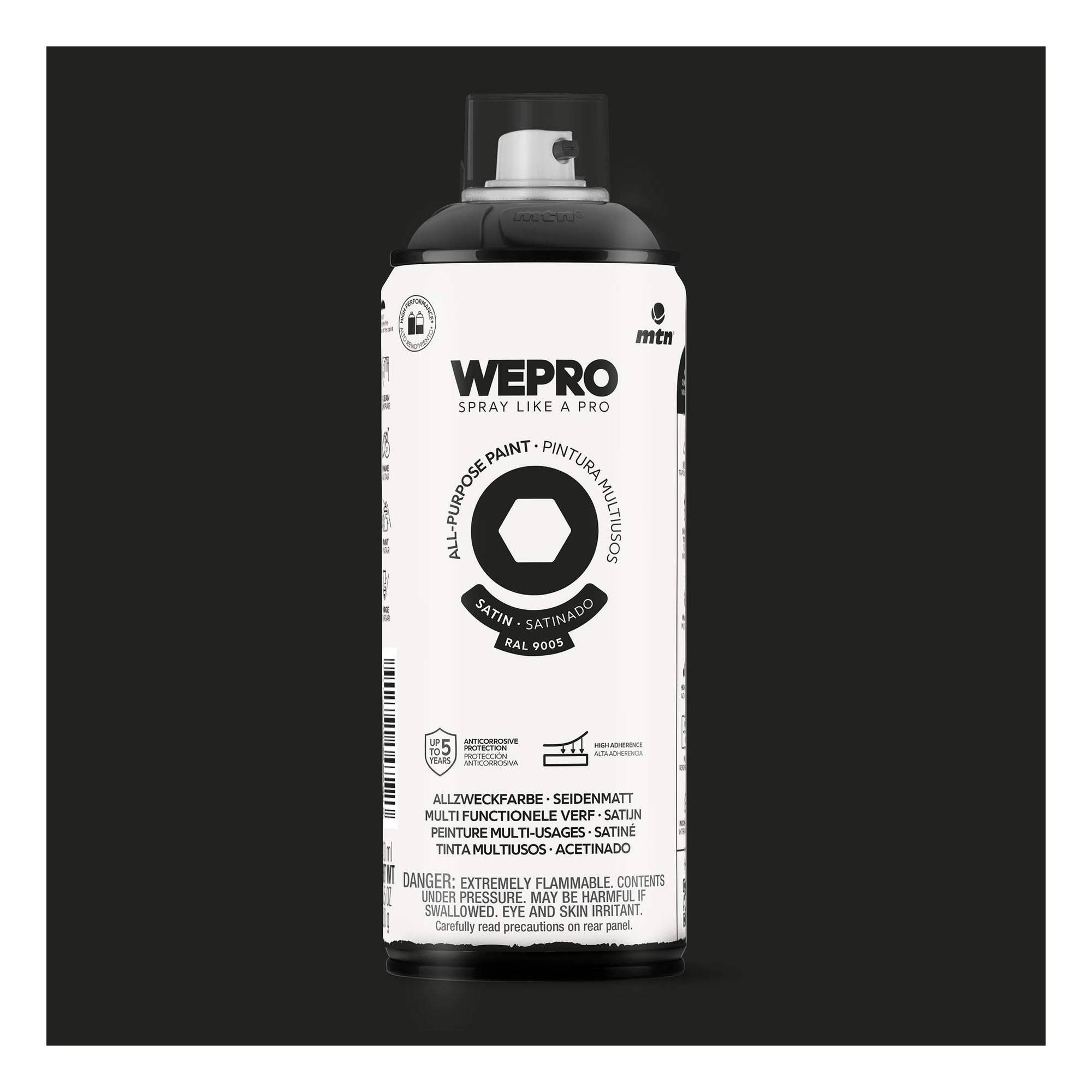 MTN WEPRO Cosmos Black Satin All-Purpose Paint 400ml