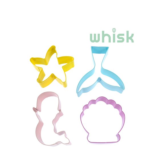 Whisk Mermaid Cookie Cutters 4 Pack