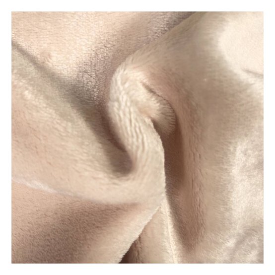 Light Peach Cuddle Fleece Fabric by the Metre