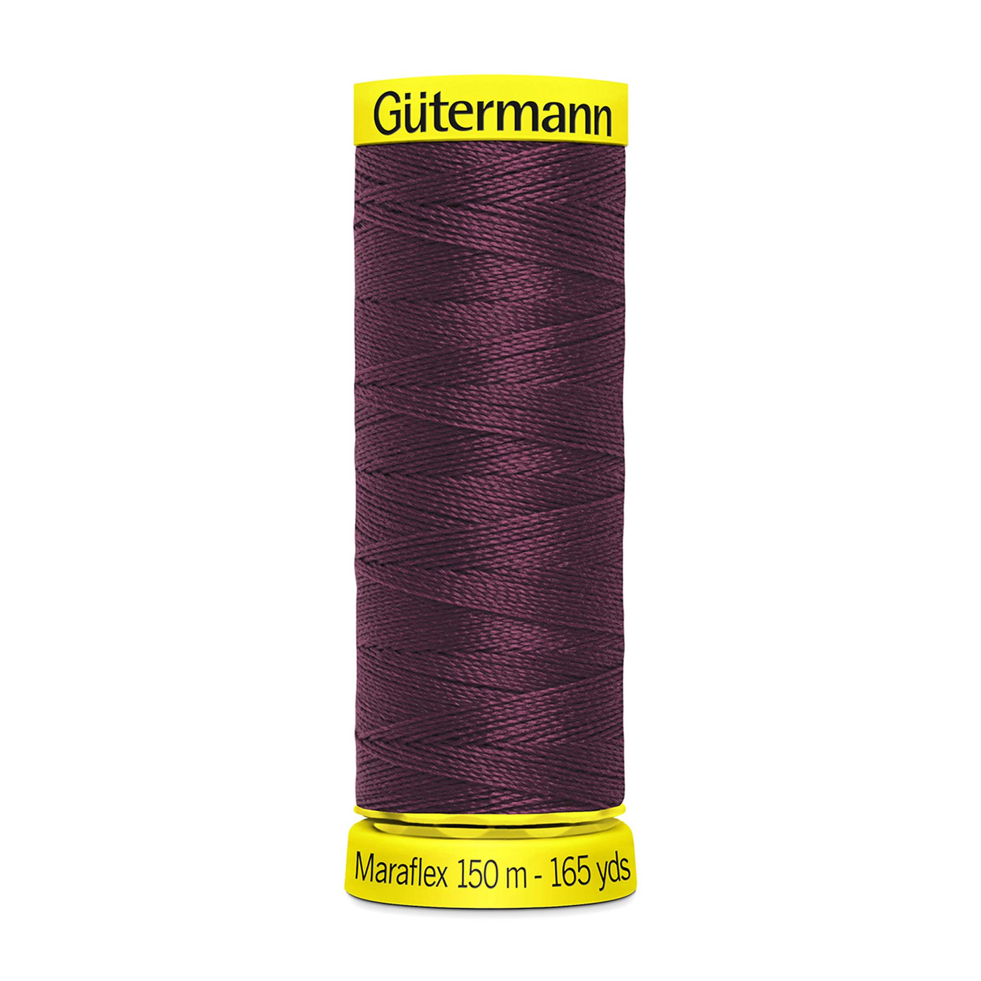 Gutermann Wine Maraflex Stretchy Sewing Thread 150m (369)
