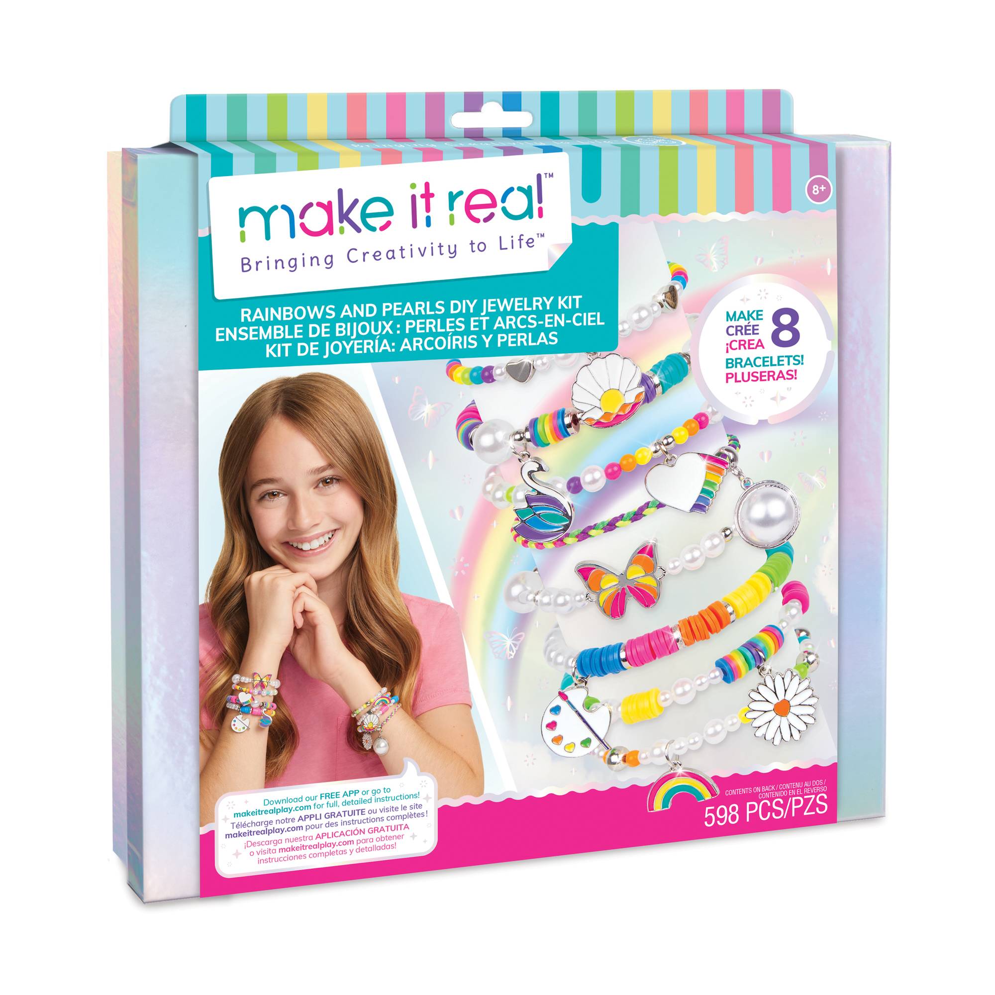 Make It Real Rainbows and Pearls Jewellery Set