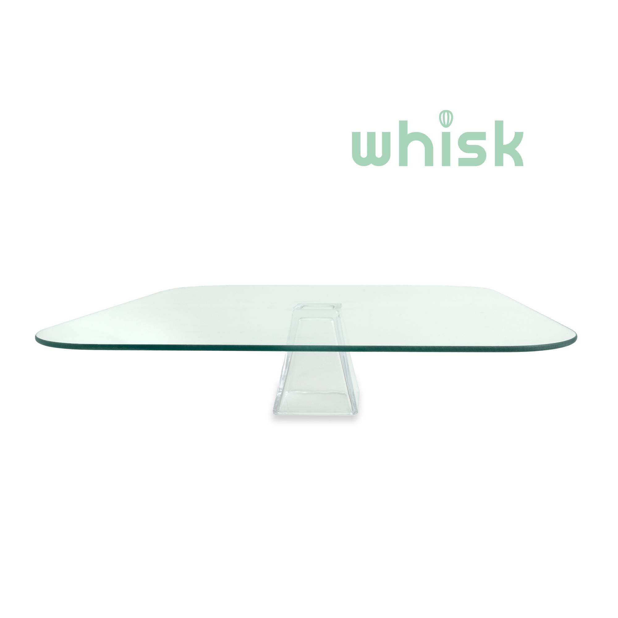Whisk Glass Cake Stand 32cm x 32cm x 7cm