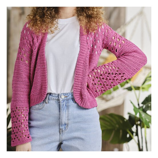 Knitcraft Crochet Open Stitch Cardigan Digital Pattern 0334