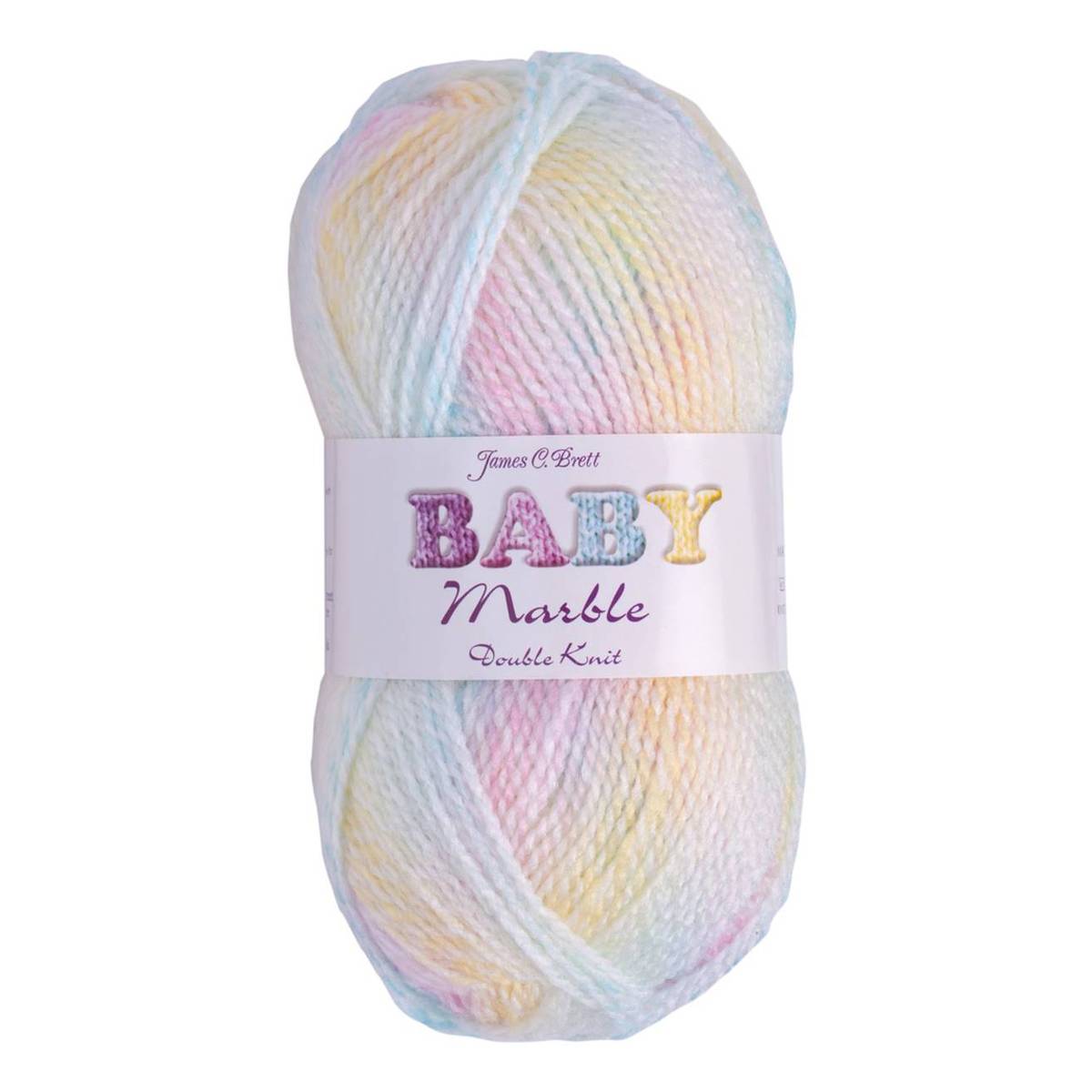 James C Brett Rainbow Baby Marble DK Yarn 100g