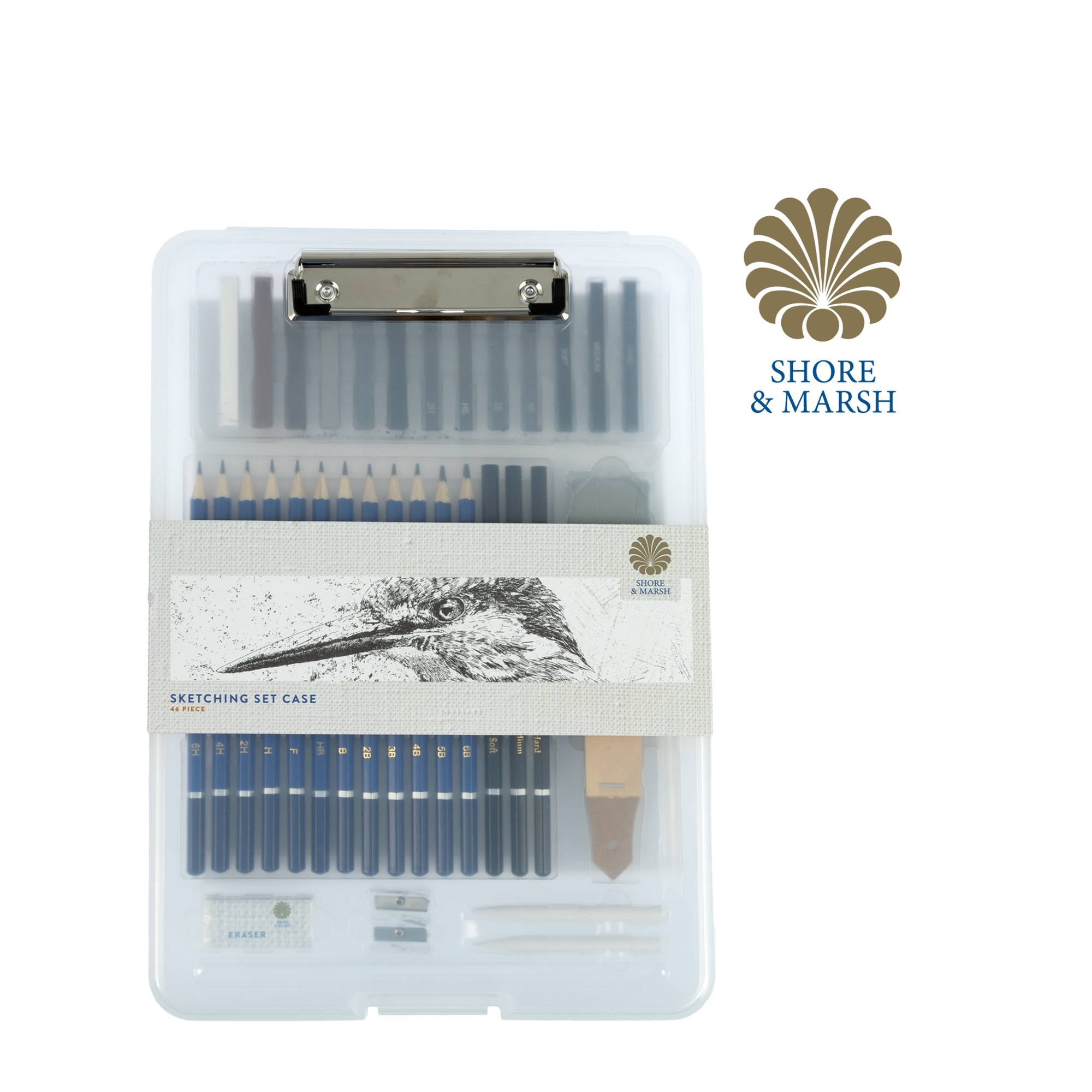 Shore & Marsh Sketching Set Case 46 Pieces