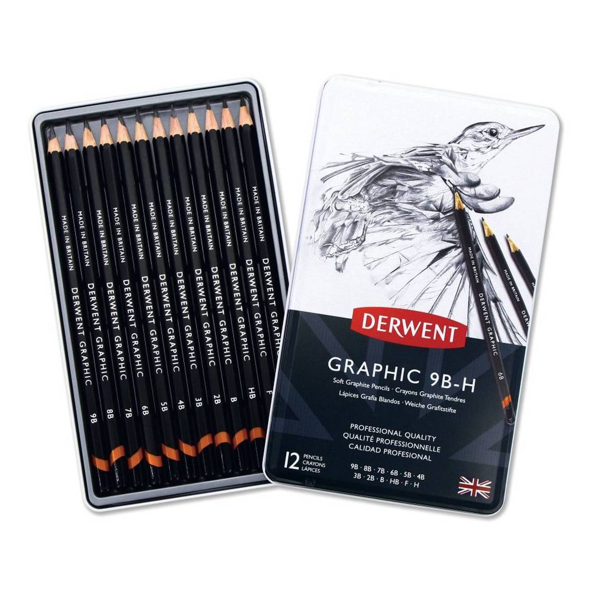 Derwent Graphic Soft Pencil Set 12 Pieces
