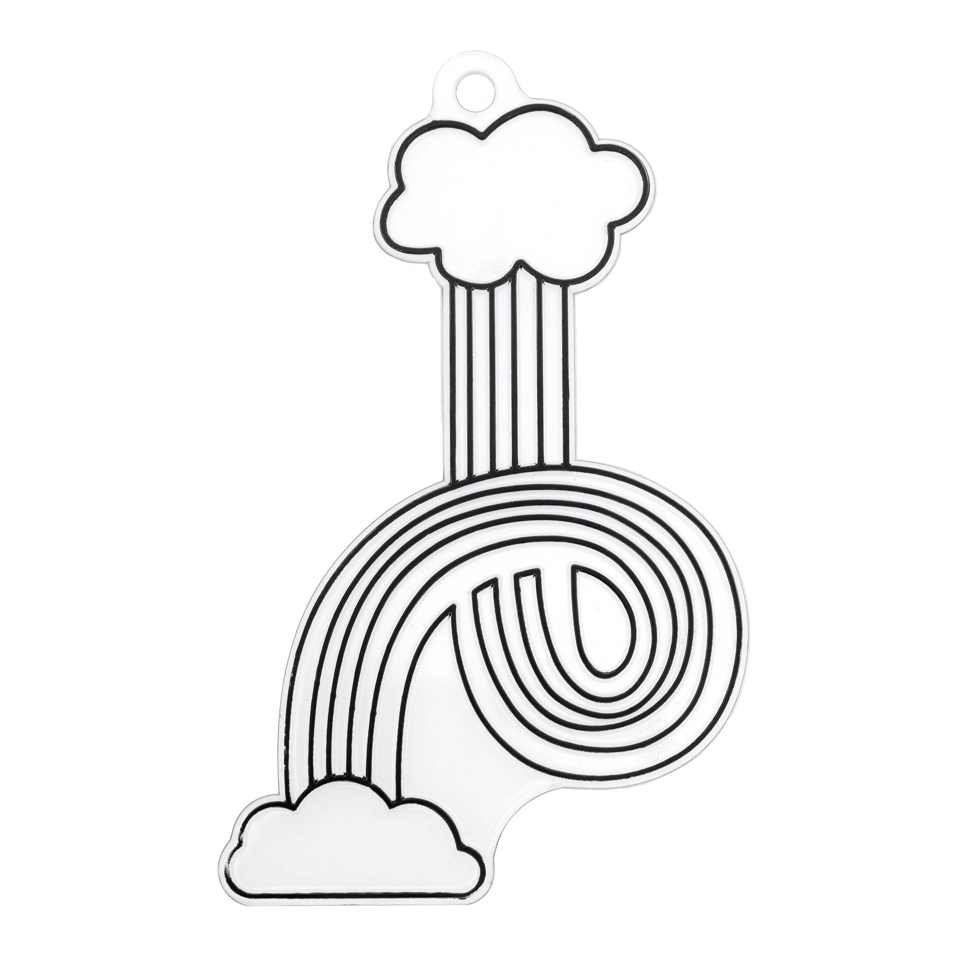 Rainbow Clouds Plastic Suncatcher