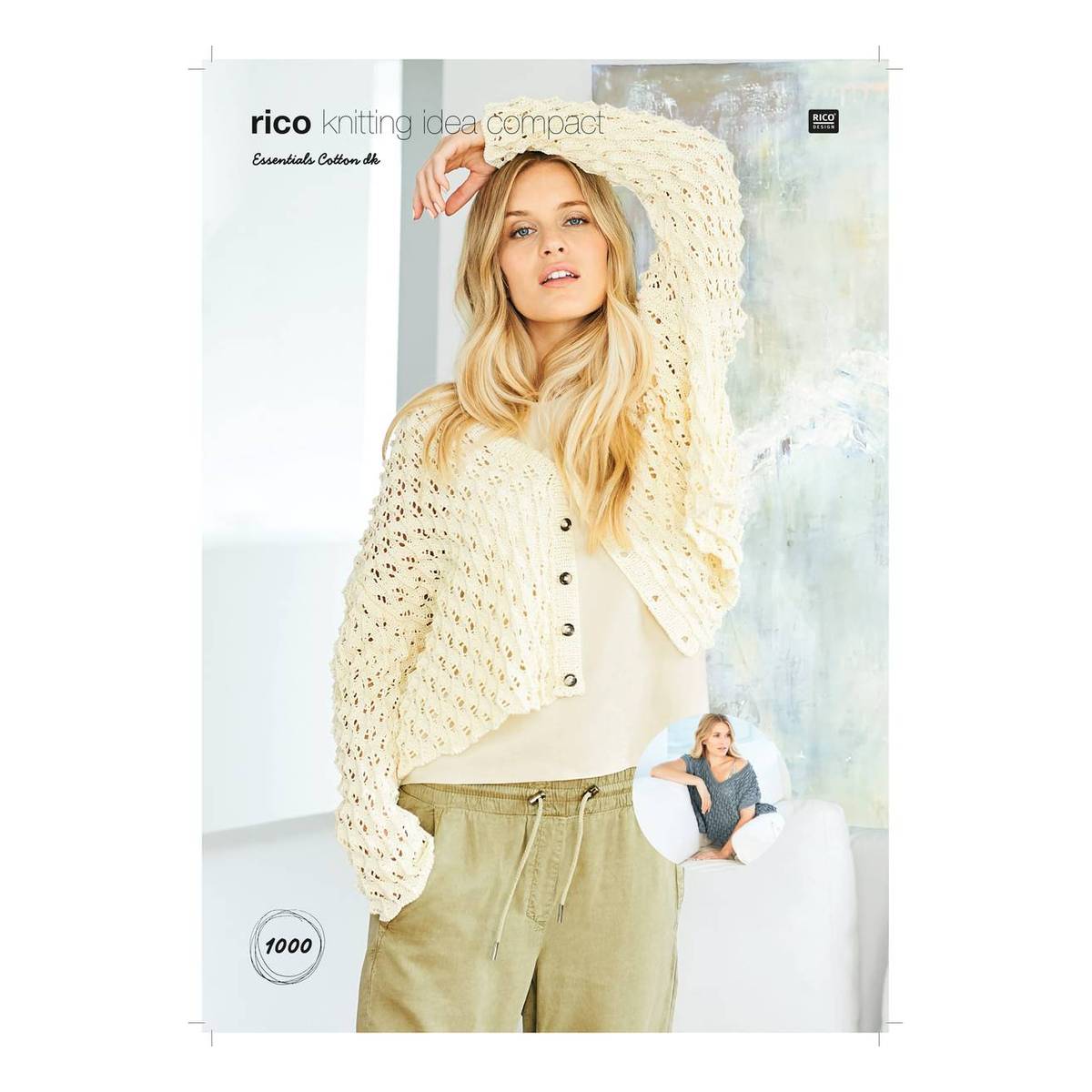 Rico Essentials Cotton DK Cardigan Digital Pattern 1000