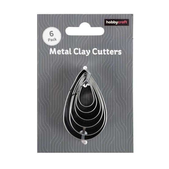 Teardrop Metal Clay Cutters 6 Pack