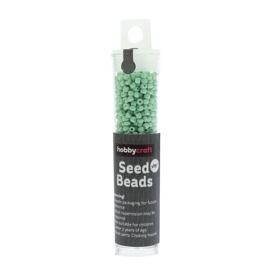 Mint Green Seed Beads 2mm 18g