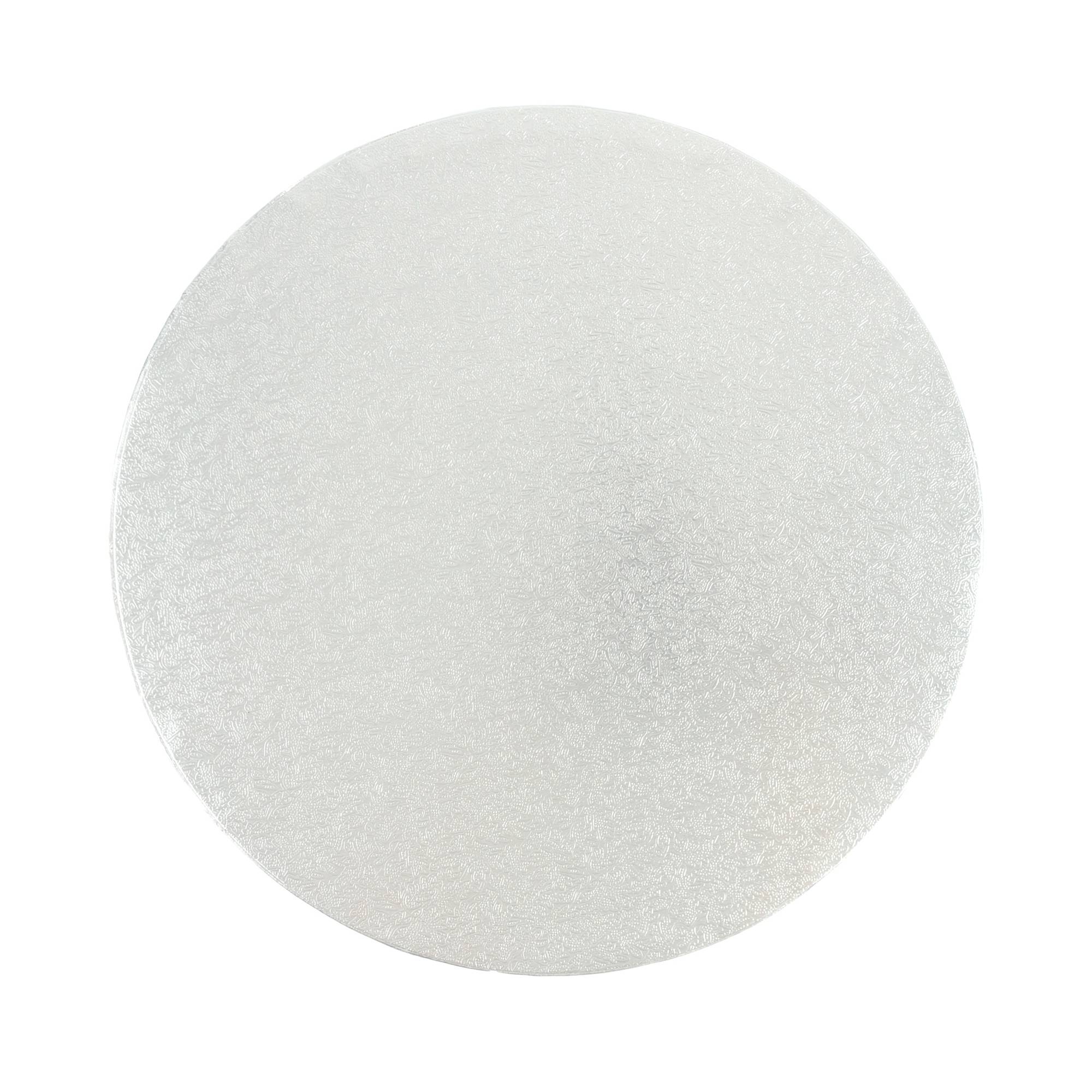 Silver Round Double Thick Card Cake Board 10 Inches