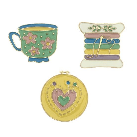 Teacup Magnetic Needle Minders 3 Pack