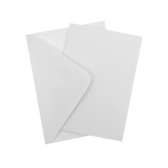 White Cards 5 x 7 Inches 10 Pack