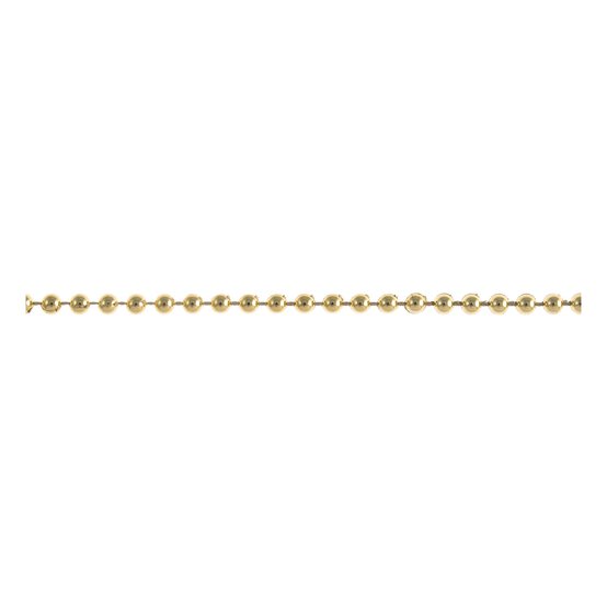 Gold 4mm Plain Pearl Beading by the Metre