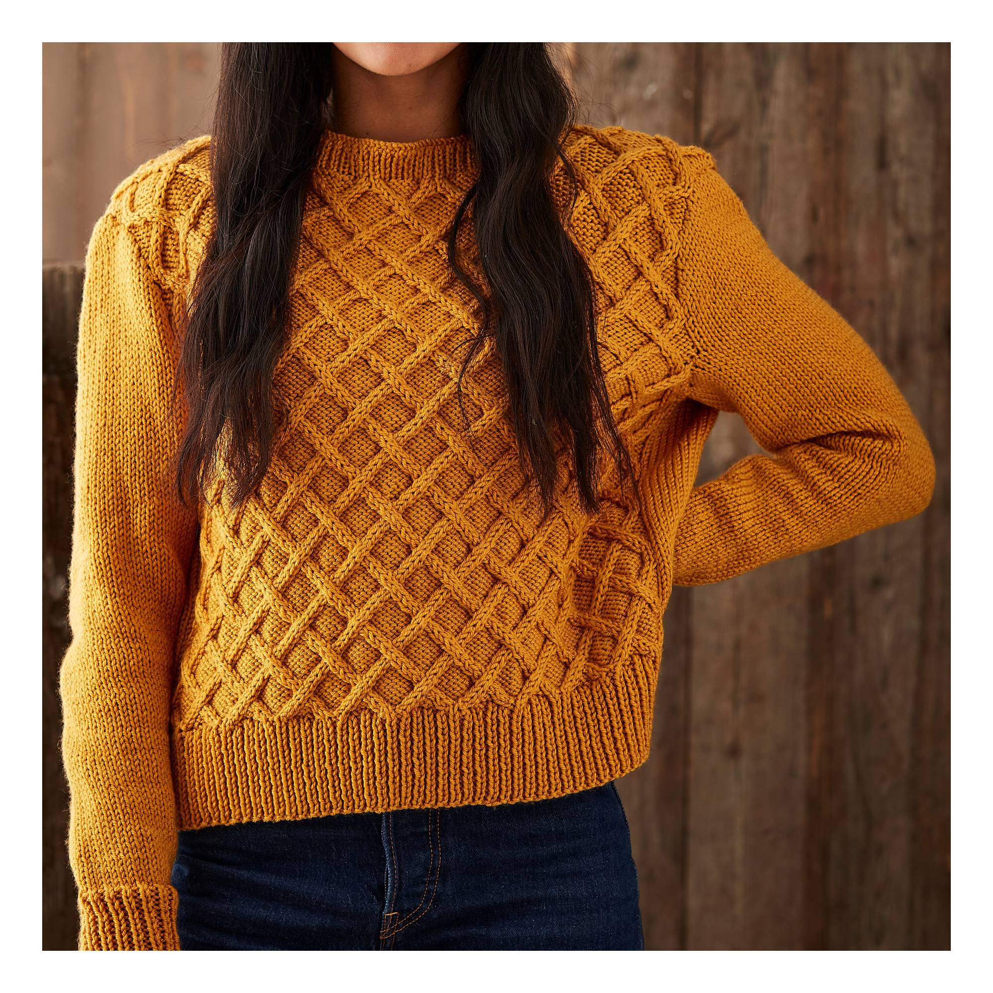 Knitcraft Crossed Cable Jumper Digital Pattern 0278