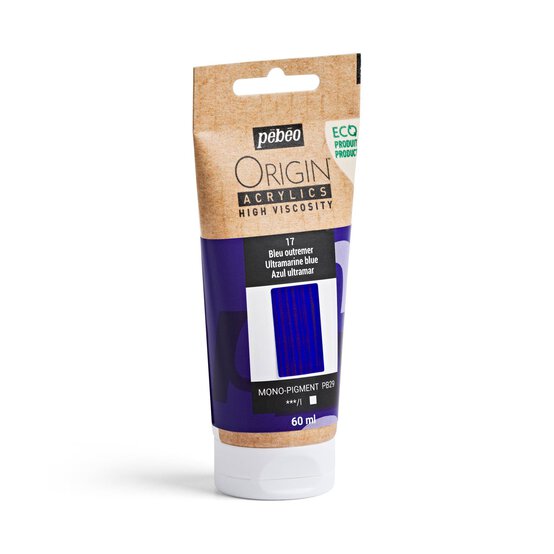 Pebeo Origin Ultramarine Blue Acrylic Paint 60ml