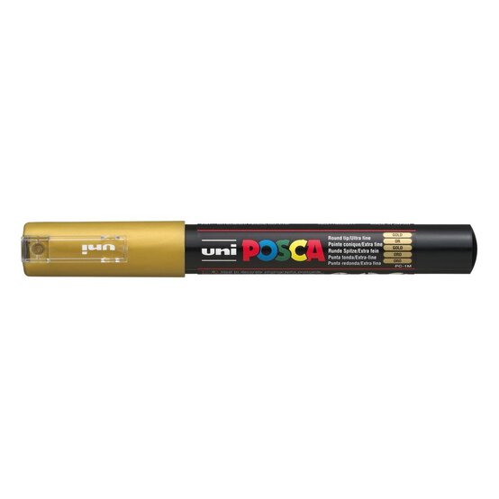 Uni-ball Posca Marker PC 1MR In Gold Blister
