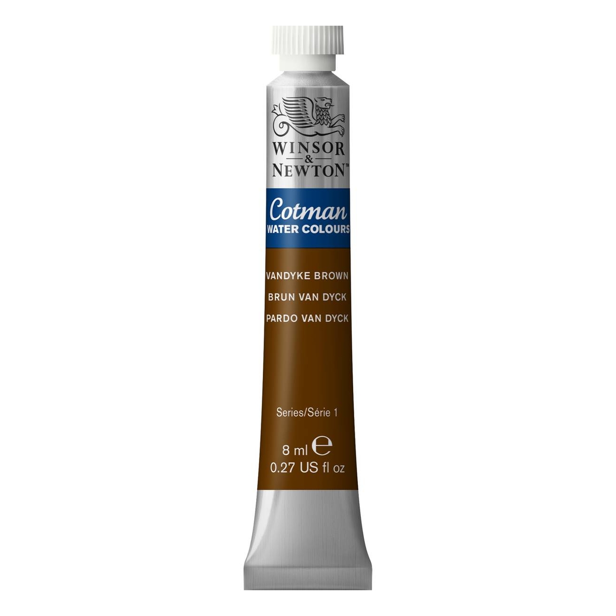 Winsor & Newton Vandyke Brown Cotman Watercolour Tube 8ml
