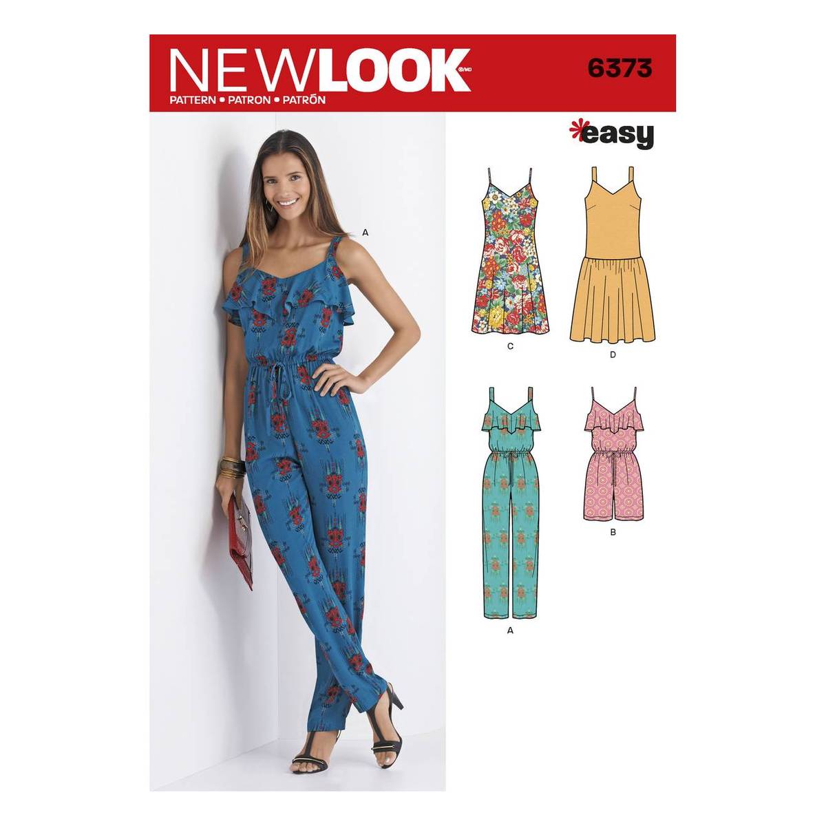 New Look Women's Jumpsuit and Dress Sewing Pattern 6373