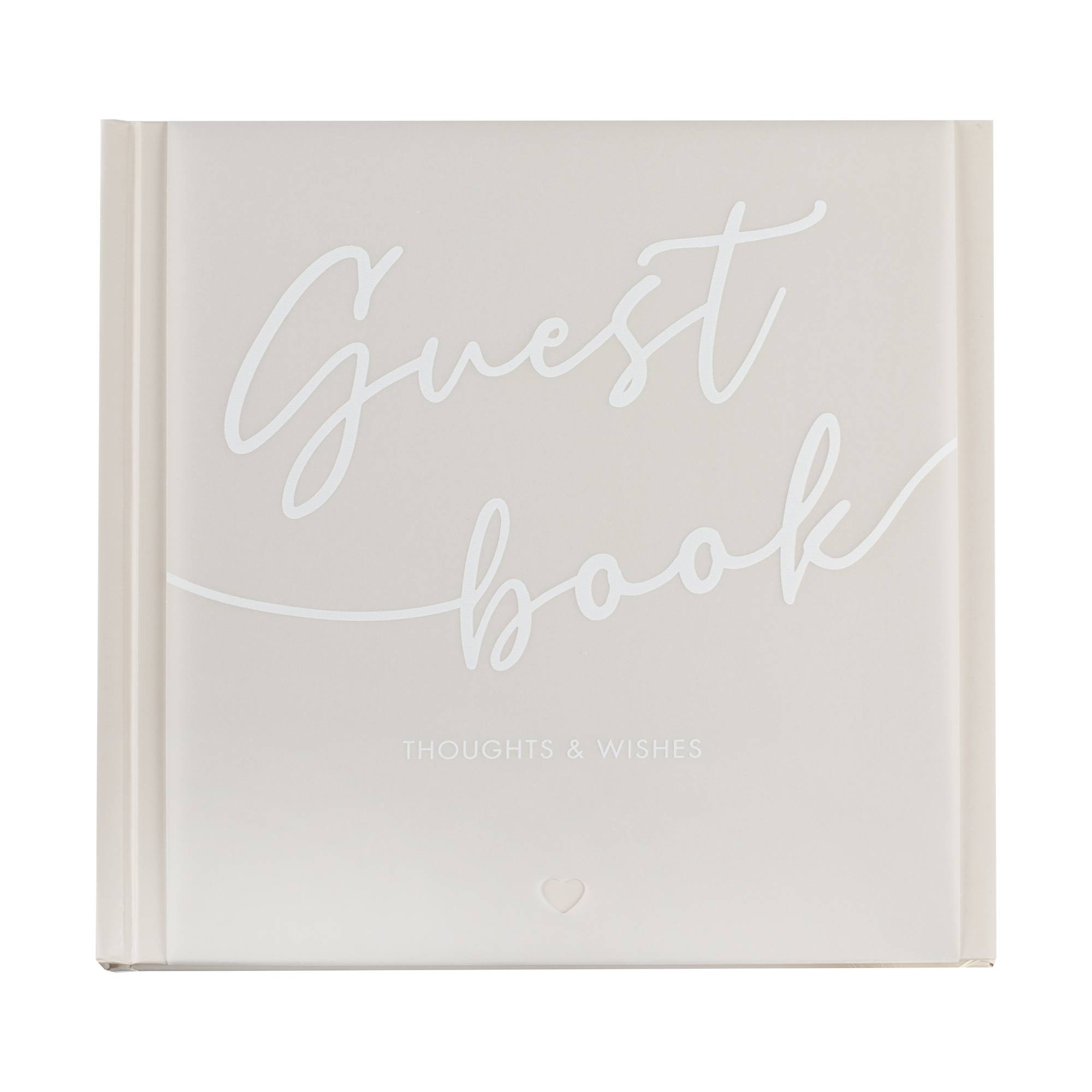 Vellum Paper and Taupe Guest Book