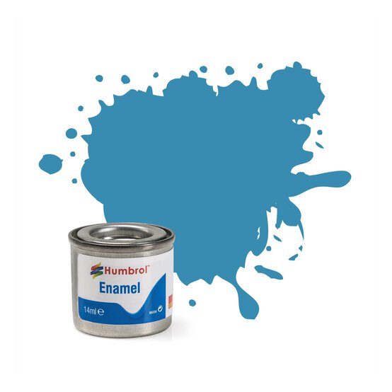 Humbrol 48 Mediterranean Blue Enamel Gloss Paint 14ml