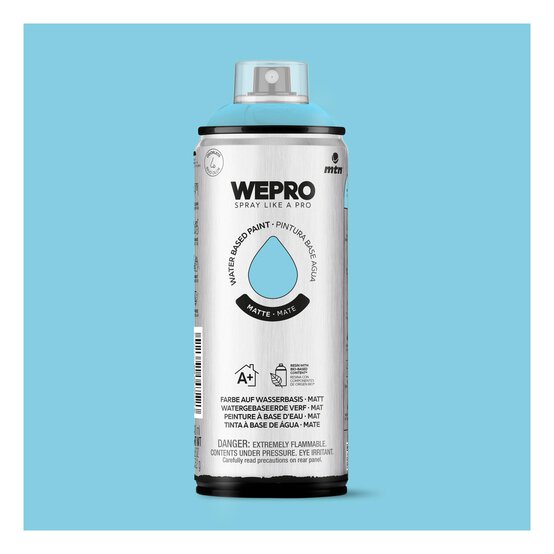 MTN WEPRO Pacific Blue Matte Water-Based Spray Paint 400ml