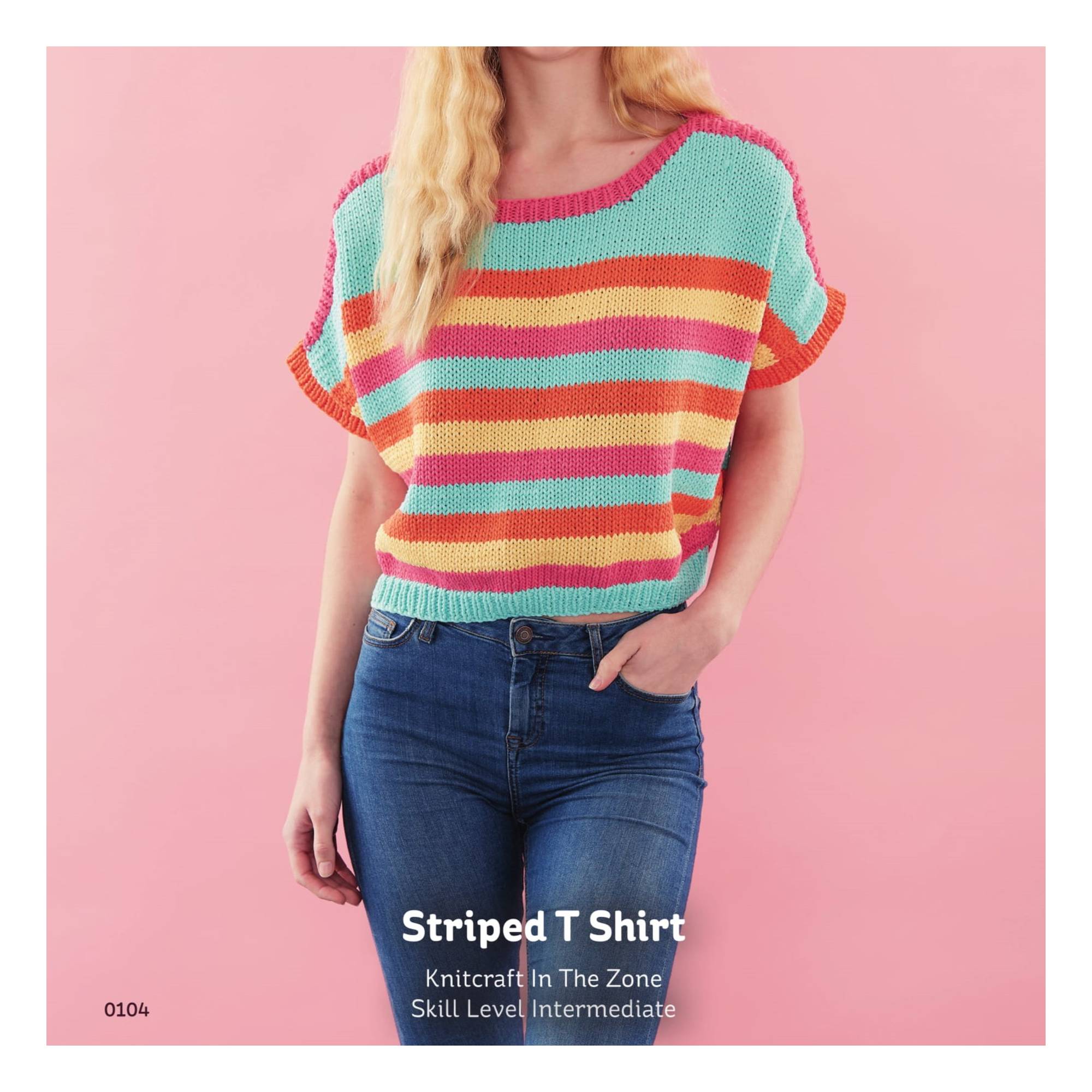 Knitcraft Striped T-Shirt Digital Pattern 0104