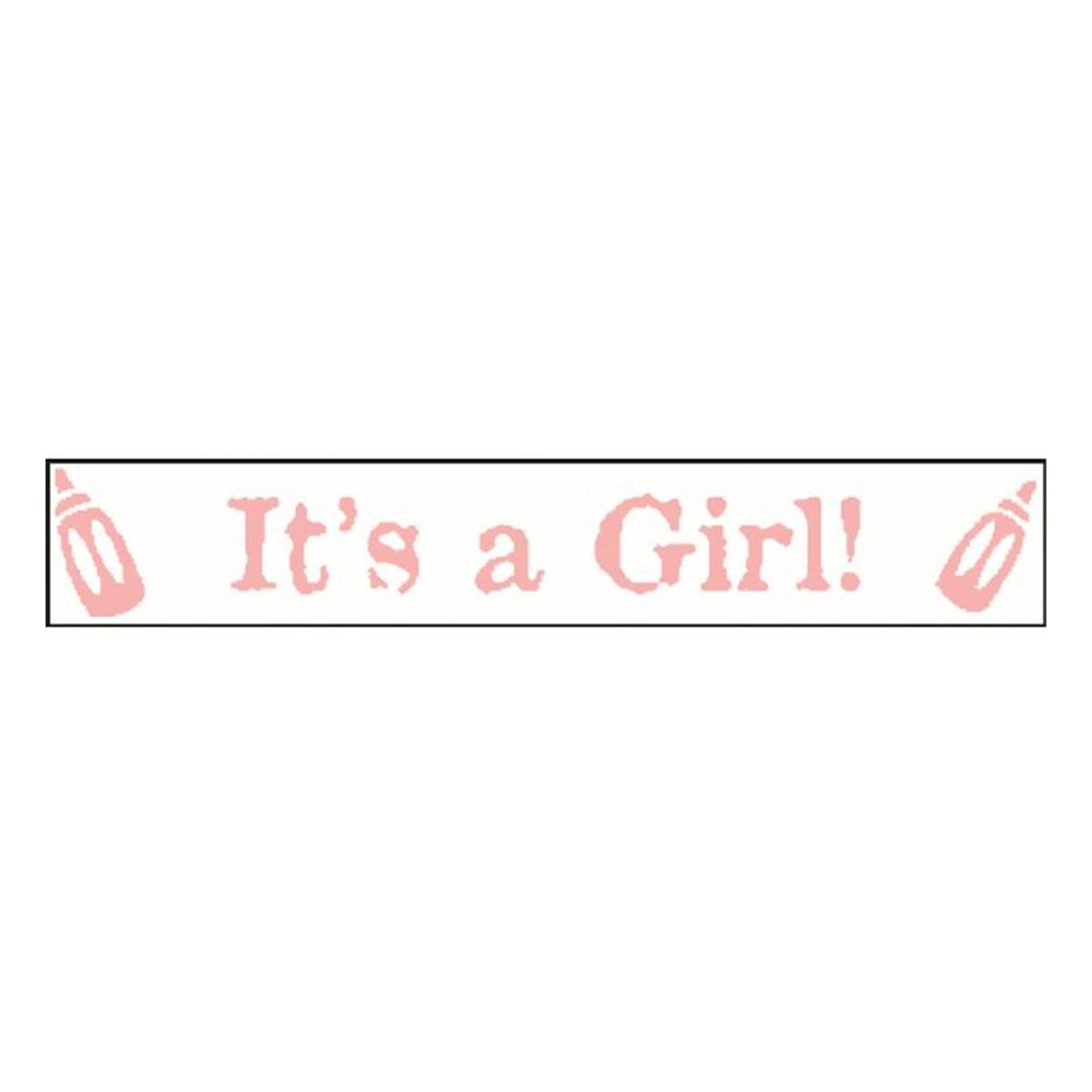 Baby Pink It's A Girl Ribbon 25mm x 3m
