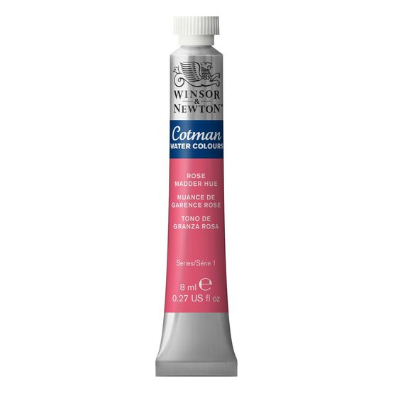 Winsor & Newton Rose Madder Cotman Watercolour Tube 8ml