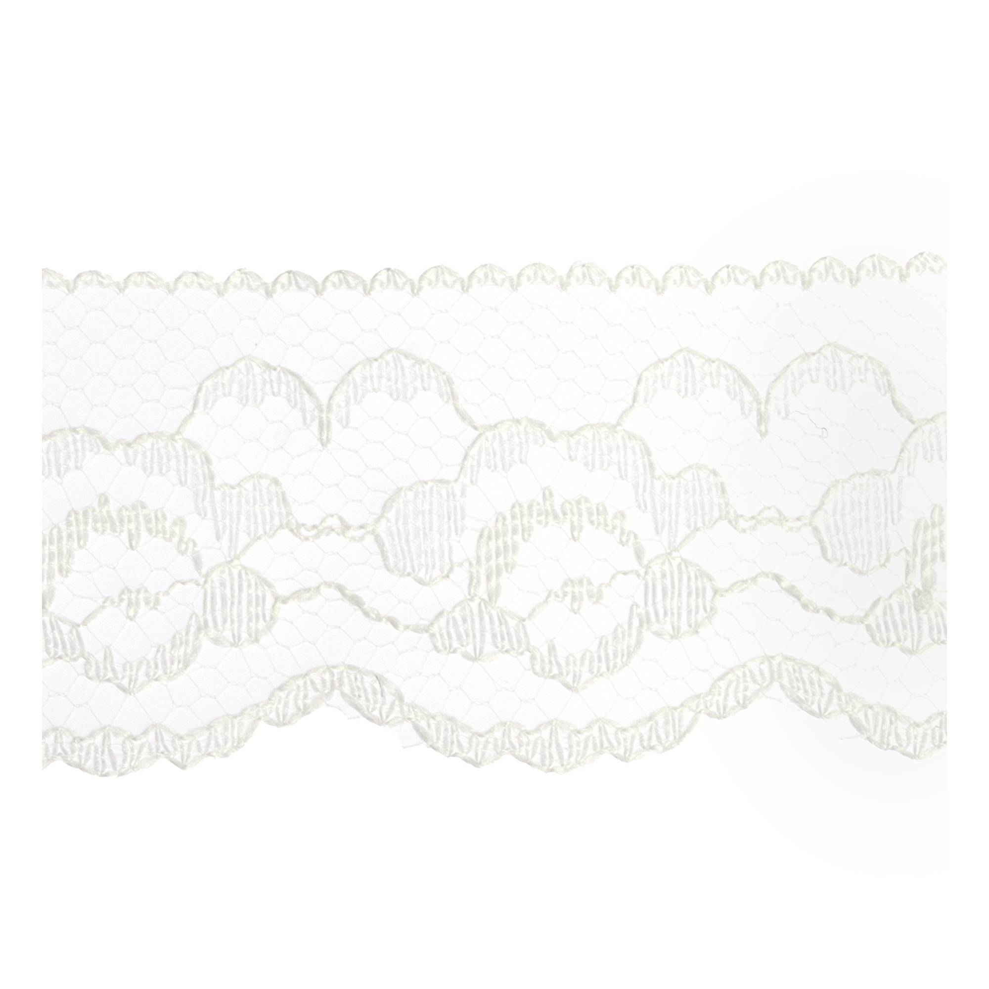 Ivory 35mm Buttercup Lace Trim by the Metre
