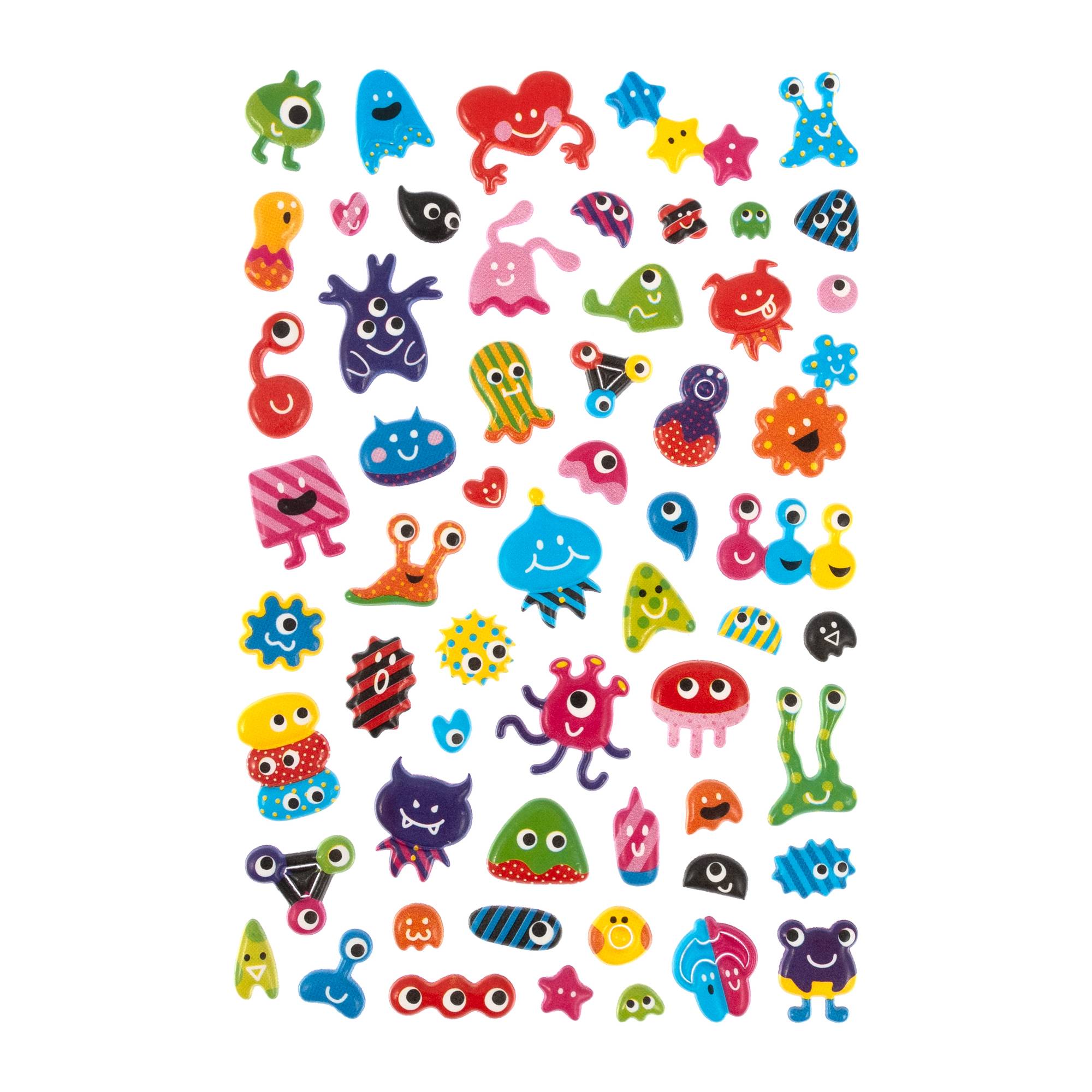 Monster Puffy Stickers
