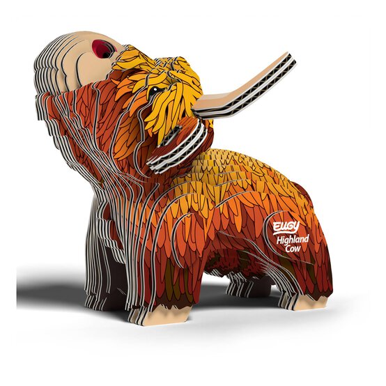 Eugy 3D Highland Cow Model