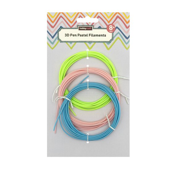 Pastel 3D Pen Filaments 3 Pack