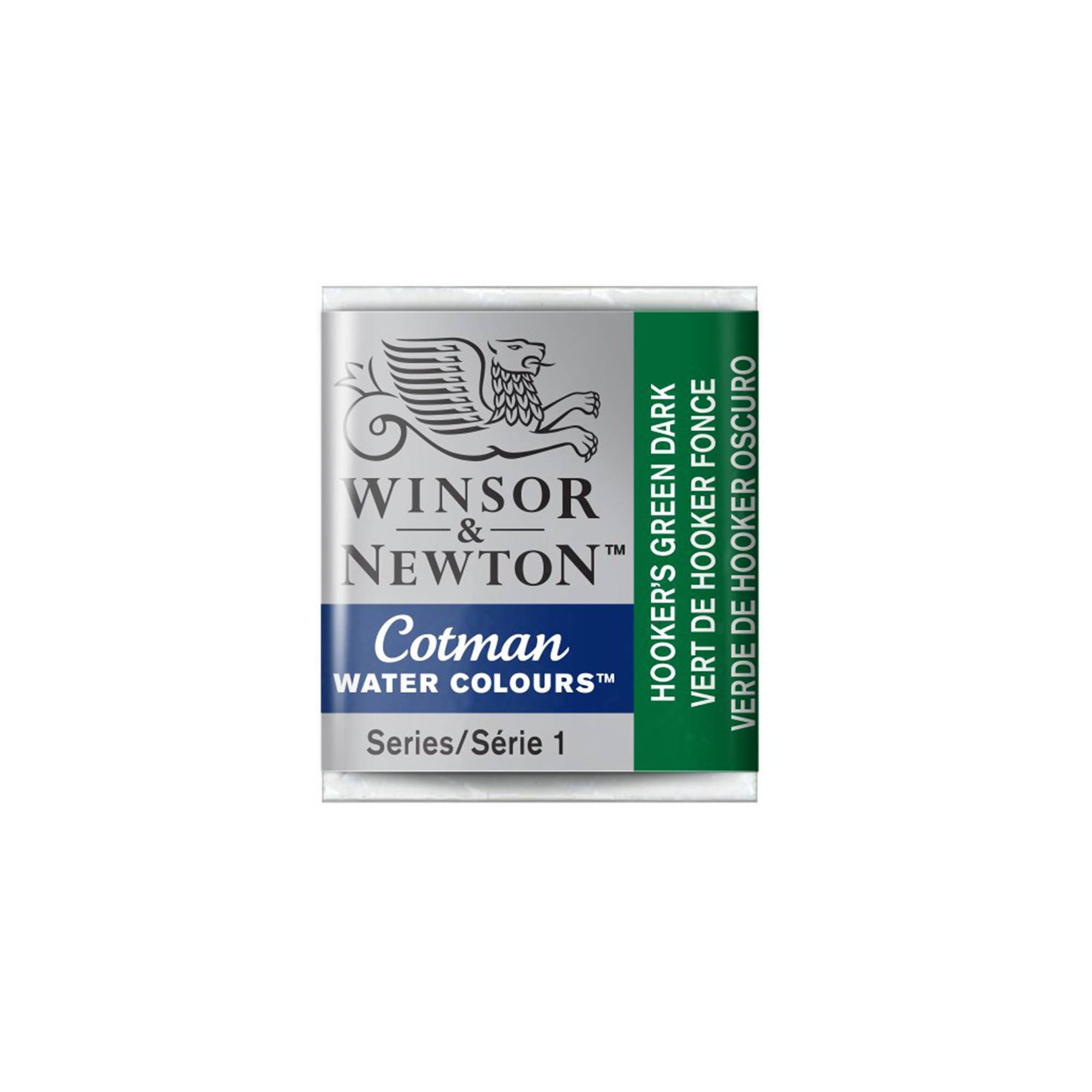 Winsor & Newton Hookers Green Deep Cotman Watercolour Half Pan