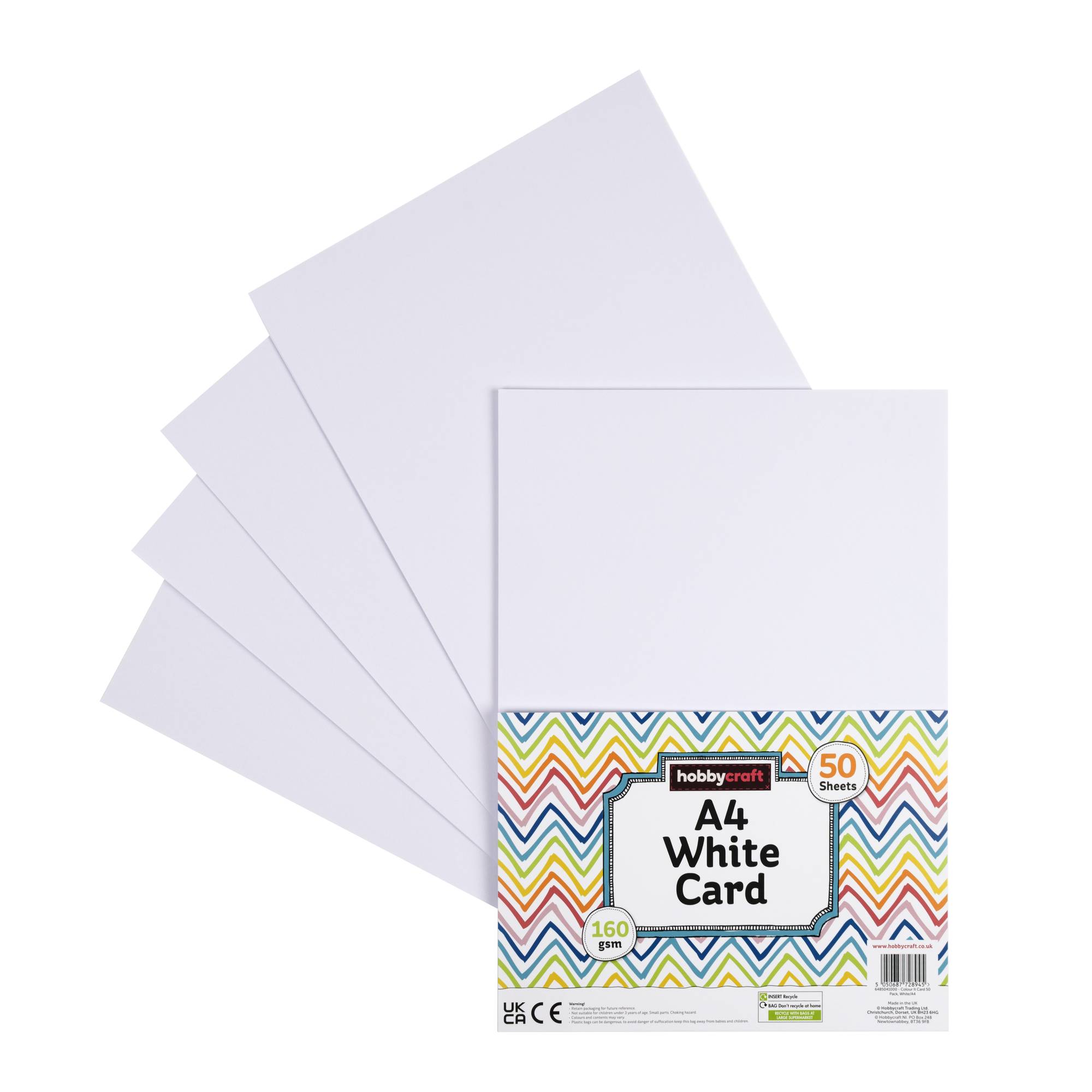 White Card A4 50 Pack