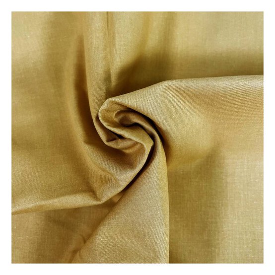 Ochre Organic Premium Cotton Fabric by the Metre