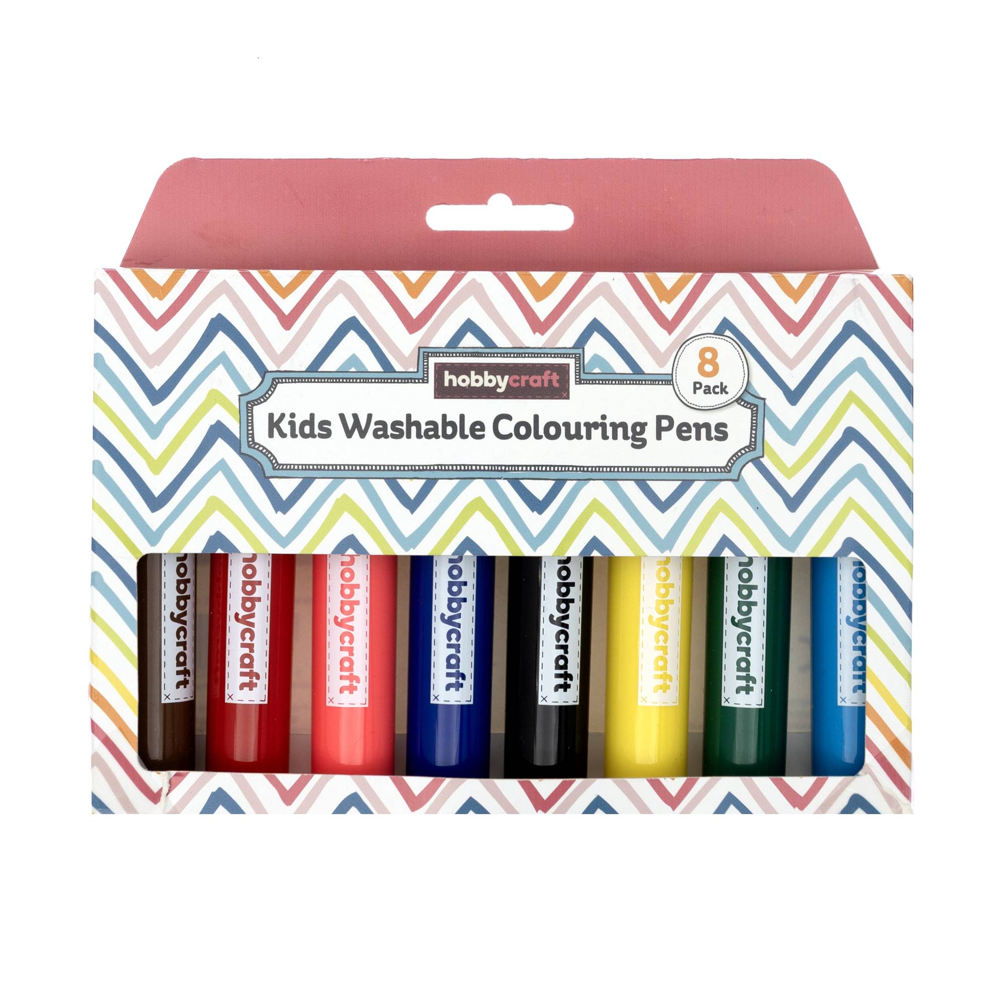 Washable Colouring Pens 8 Pack