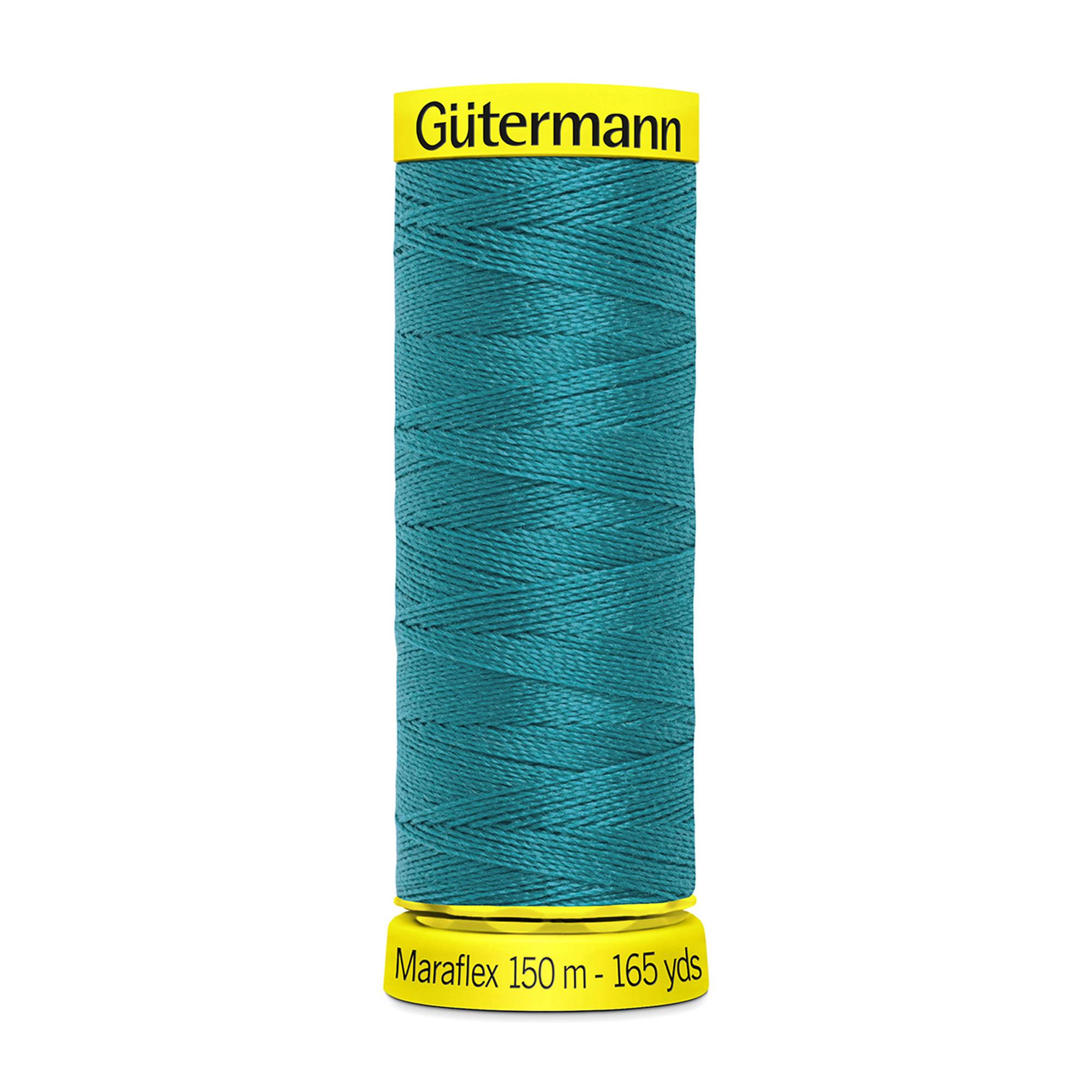 Gutermann Teal Maraflex Stretchy Sewing Thread 150m (189)