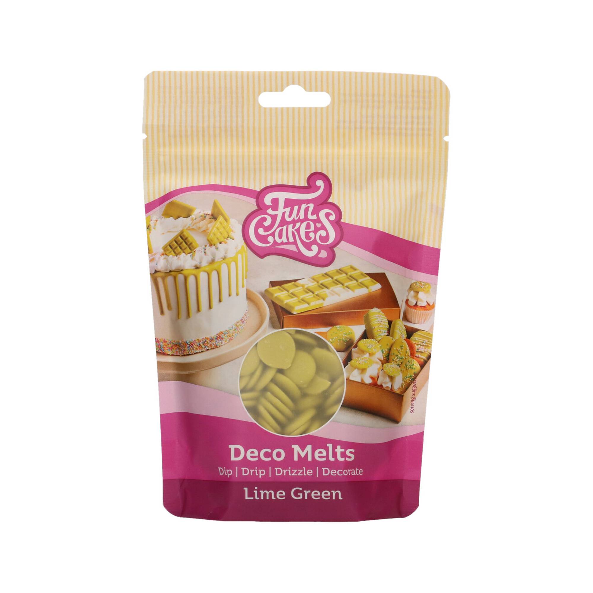 Funcakes Lime Green Deco Melts 250g