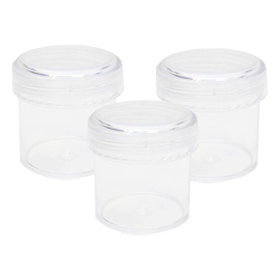 Clear Craft Storage Cups 3 Pack