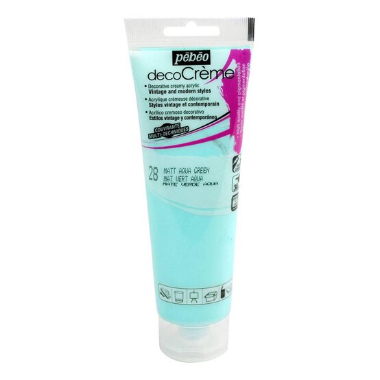 Pebeo Aqua Green Deco Creme Paint 120ml