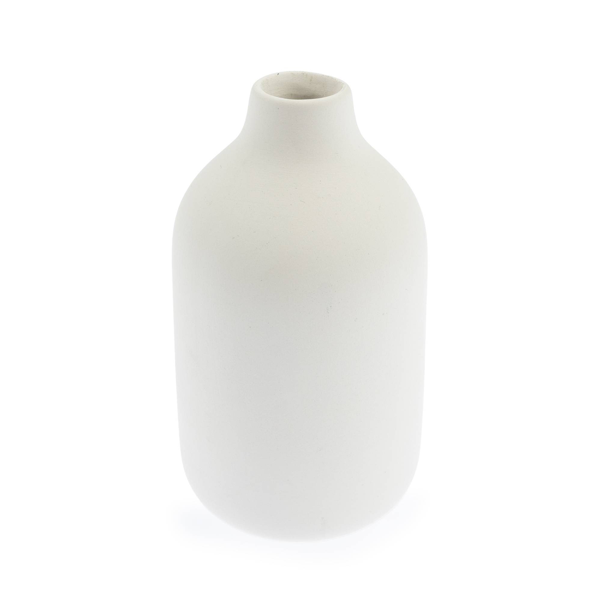 Ceramic Milk Bottle Vase 6.5cm x 12cm