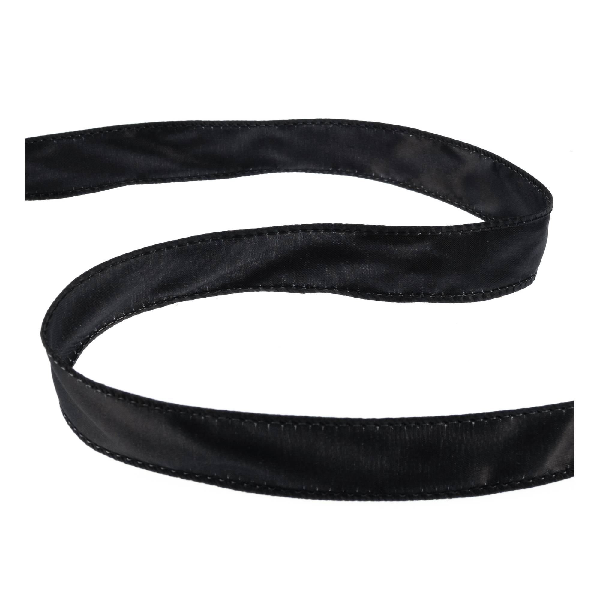 Black Wire Edge Satin Ribbon 25mm x 3m