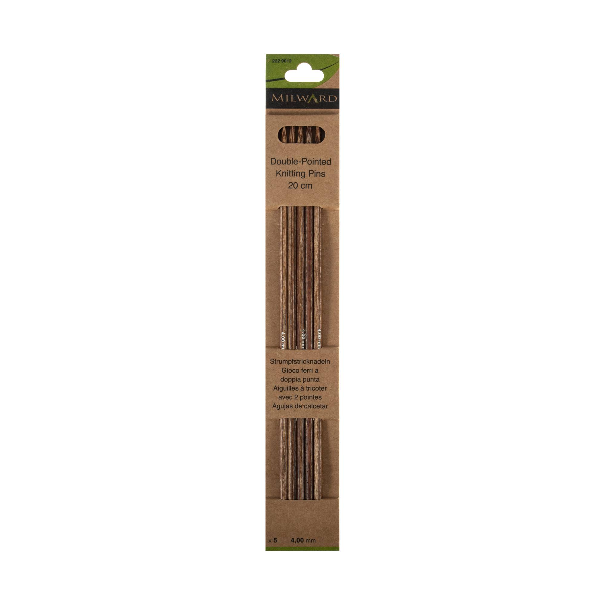Milward Double-Ended Knitting Needles 4mm x 20cm 5 Pack