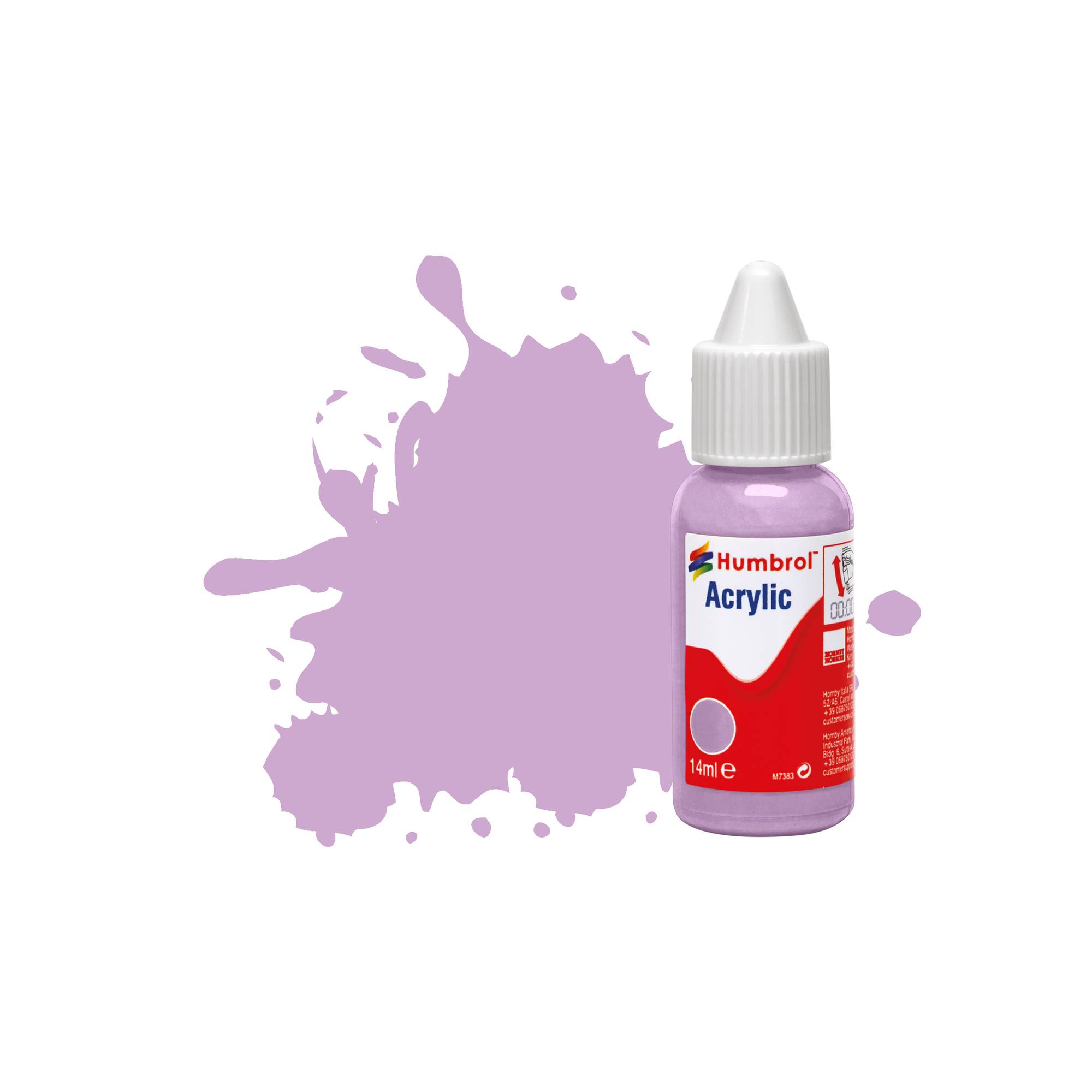 Humbrol 42 Pastel Violet Matt Acrylic Paint Dropper 14ml