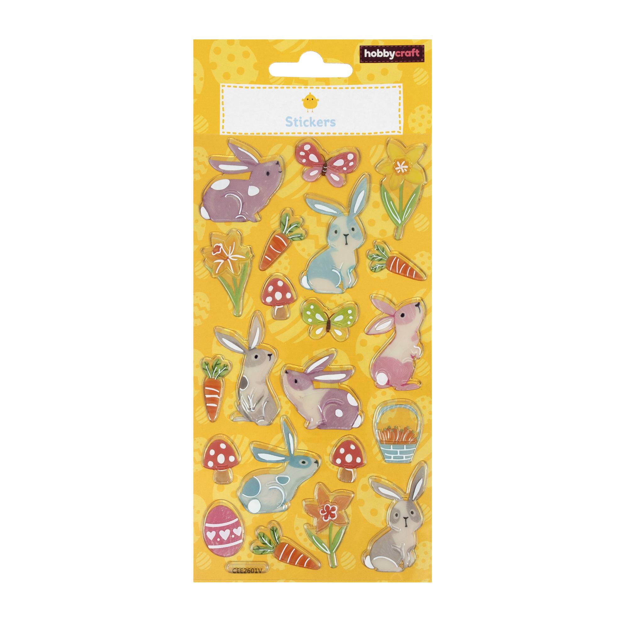 Bunny and Carrot PVC Stickers